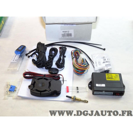 Kit alarme antivol auto Meta system HPA EVO 3.5 MSY 608512 433Mhz A6014621 
