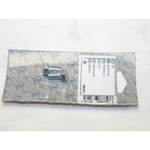 Blister 2 vis boulon fixation echappement silencieux collecteur tuyau 16mm Bosal 258-816 pour divers véhicules fiat alfa romeo l