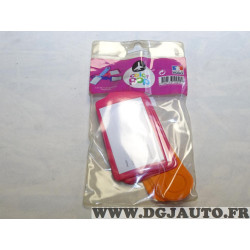 Blister 3 étiquettes bagages valise voyage rose et orange Color pop 3700536100294* 