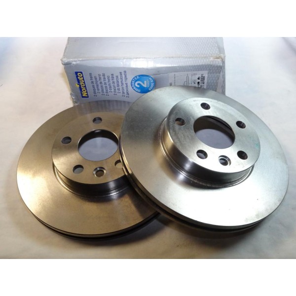 Paire de disque de frein avant diametre 288mm ventilé Norauto ND1093 pour volkswagen sharan ford galaxy seat alhambra 
