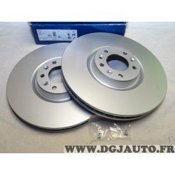 Paire disques de frein avant ventilé 340mm diametre Bosch 0986479092 pour citroen C5 C6 peugeot 407 508 partir de 2009 