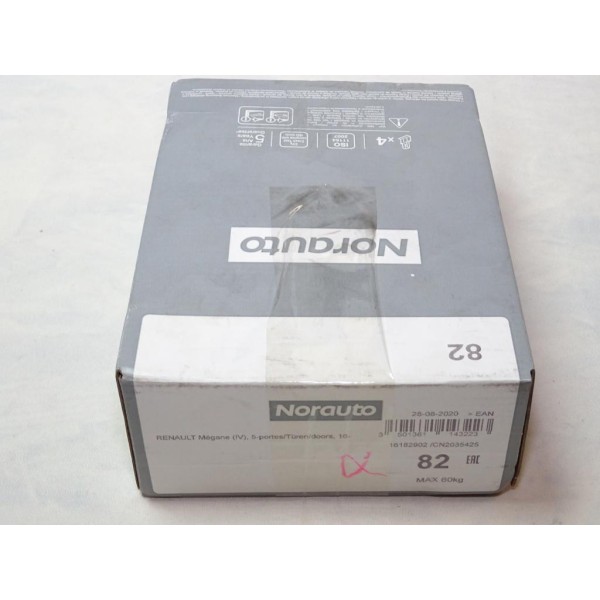 Kit pieds fixation barre de toit Norauto N°82 16182902 pour renault megane 4 IV partir de 2016 