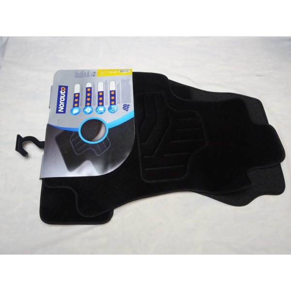 Ensemble 4 tapis de sol sur mesure avant + arriere Norauto 2195655 pour opel zafira A de 1999 à 2005 