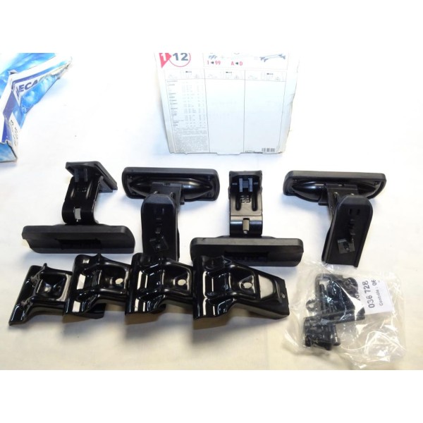 Kit pieds fixation barre de toit Klaxcar N°12 pour alfa romeo 166 citroen AX BX saxo ZX daewoo matiz honda civic hyundai getz pe