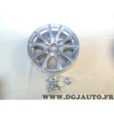 Lot 4 jantes alliage 6.5x15 15" 15 pouces ET38 4x108 63.4 argent Racer Racer J15963865ADV.BS advance (2 neuves + 2 modeles expos