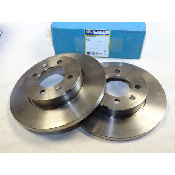 Paire disques de frein avant 240mm diametre plein Sasic 9004368J pour austin montego maestro rover 111 114 115 metro 