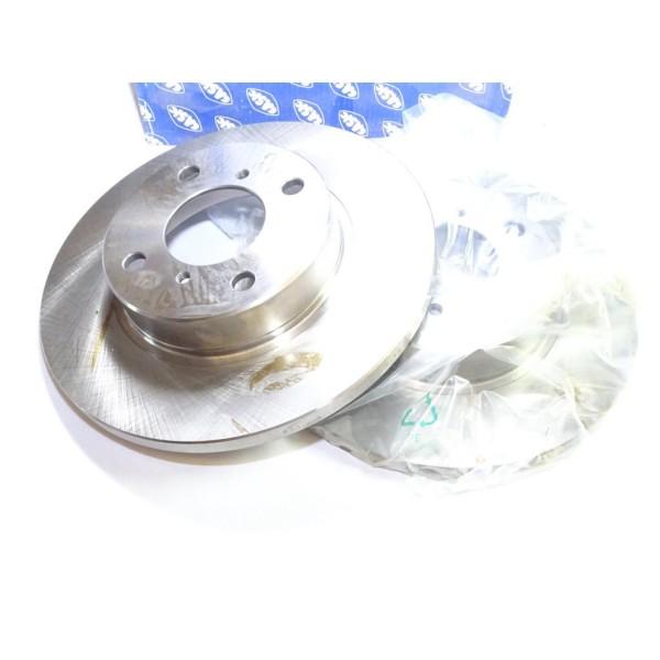 Paire disques de frein avant plein 247mm diametre Sasic 6106080 pour opel agila A B 