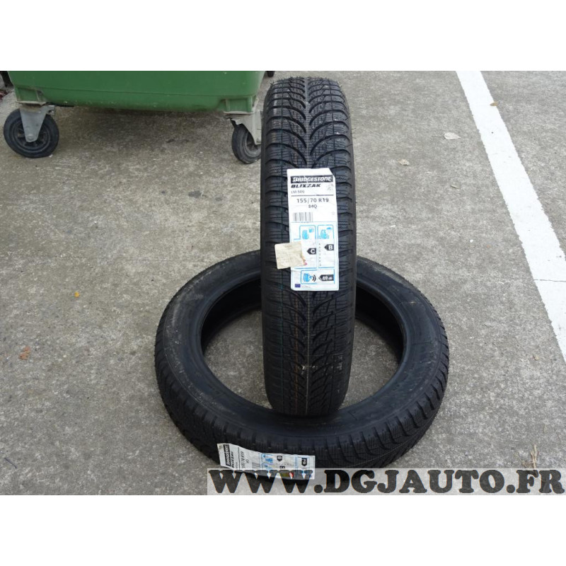 Lot 2 pneus NEUF Bridgestone Blizzak LM500 hiver 155/70/19 155 70 19 84Q  DOT3018, buy it just for 132.92 on our shop DGJAUTO