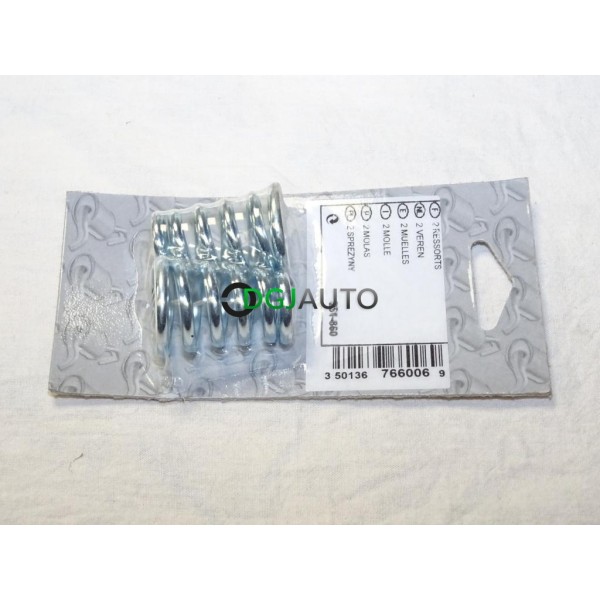 Blister 2 ressorts fixation tuyau silencieux echappement Bosal 251860 pour fiat fiorino opel kadett D E corsa A B ascona C senat