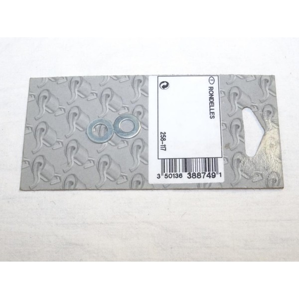 Blister 2 rondelles collier serrage fixation tube tuyau silencieux echappement Bosal 258117 pour divers véhicules fiat alfa rome