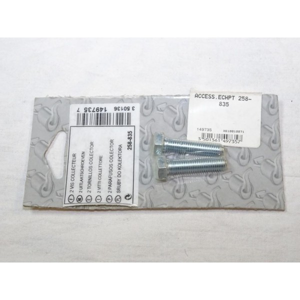 Lot 2 vis boulon fixation echappement silencieux collecteur tuyau 35mm Bosal 258835 pour divers véhicules fiat alfa romeo lancia