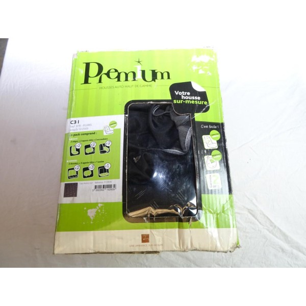 Kit complet housses protection sieges sur mesure Premium PC063X pour citroen C1 sauf XTR ni pluriel jusqu'au 12/2009 