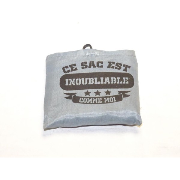 Sac de courses gris pliage Zigoh ZIG370INOU Ce sac est inoubliable comme moi 