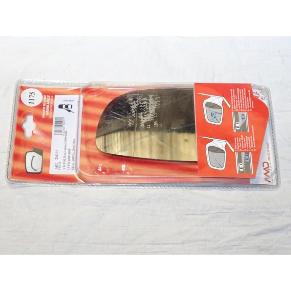 Vitre miroir glace retroviseur avant gauche grand angle MAD N°1175 204292 pour volkswagen polo de 2000 à 2002 lupo seat arosa pa