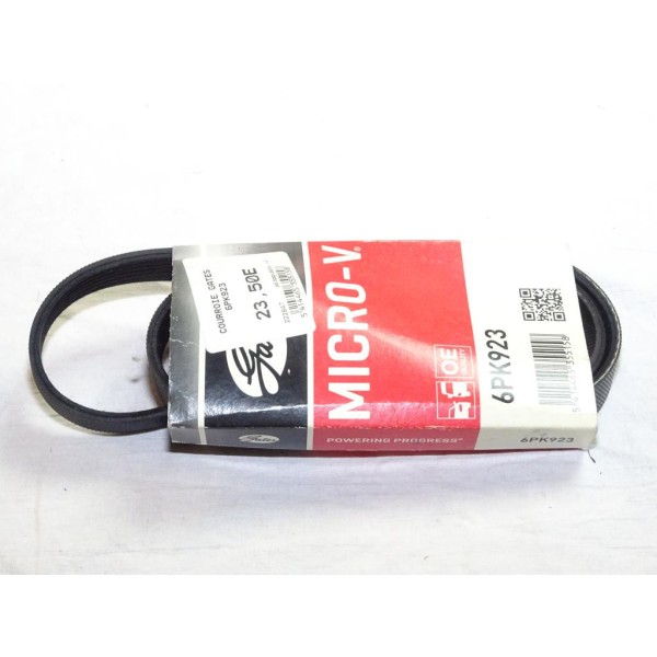 Courroie accesoire Gates 6PK923 pour citroen jumpy fiat brava bravo 1 I scudo kia picanto mazda RX7 seat cordoba toledo inca ibi