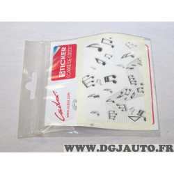 Autocollant sticker decoration note de musique Cadox 140015