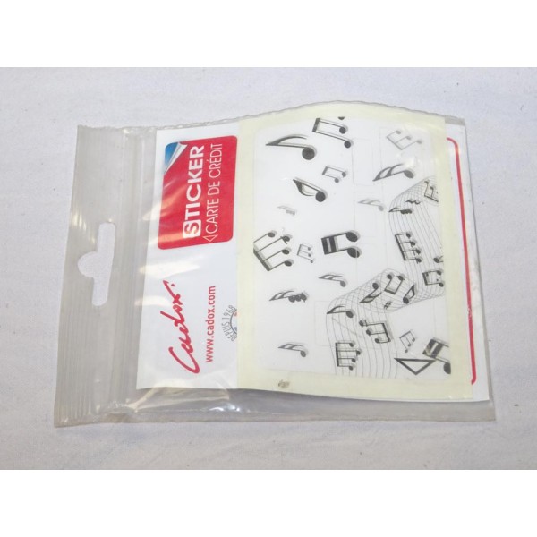 Autocollant sticker decoration note de musique Cadox 140015 