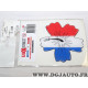 Autocollant sticker decoration 3M Hibiscus bleu blanc rouge Luximmat Hibiscus