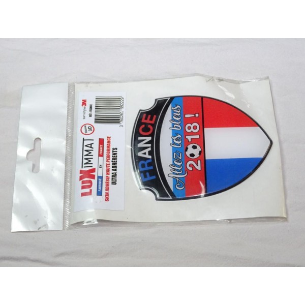 Autocollant sticker decoration 3M Allez les bleus 2018 France bleu blanc rouge Luximmat France 