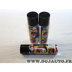 Lot 3 bombes aerosol peinture 300ML rouge jantes Inprodip 00M-30005