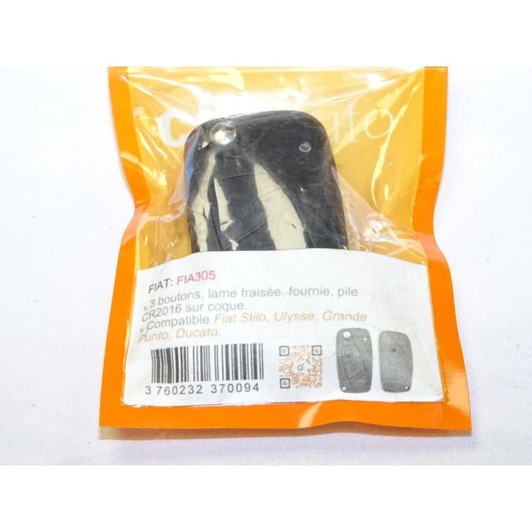 Coque clé télécommande lame à tailler Clé auto FIA305 pour fiat stilo ulysse grande punto ducato 