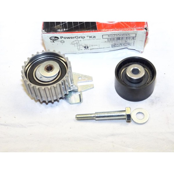 Ensemble galets tendeur et enrouleur courroie distribution (non incluse) Gates K025500XS pour alfa romeo 145 146 147 156 fiat br