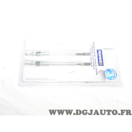 Blister 2 bougies de prechauffe Norauto N°41 pour citroen berlingo C1 C2 C3 C4 C5 jumpy nemo xsara dont picasso fiat scudo ford 