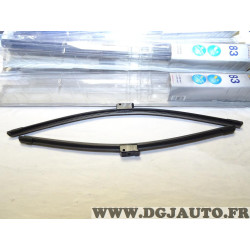 Paire balais essuie glace souple 530mm + 475mm norauto N°83 pour fiat alfa romeo ford citroen opel 