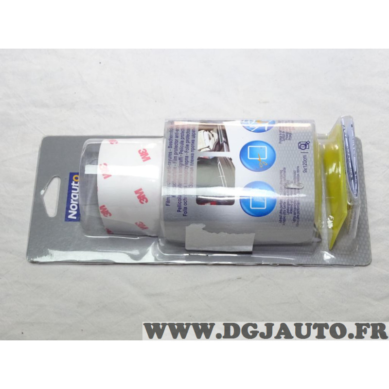 Film de protection autocollant transparent 120 x 9cm anti rayures Norauto  674985 découpable