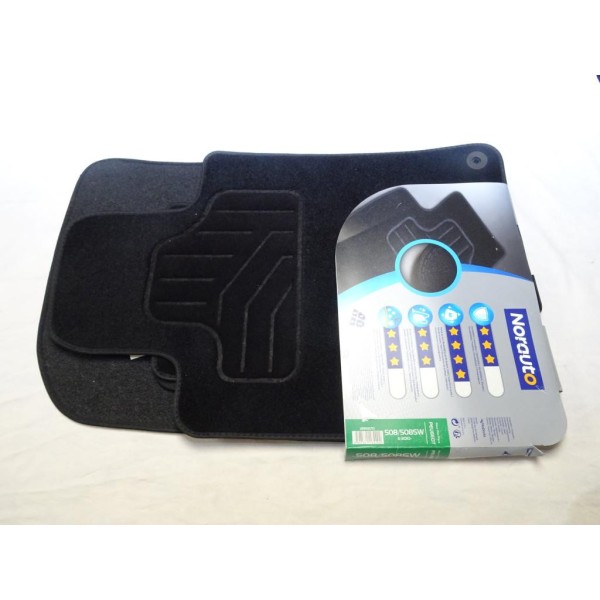 Ensemble 4 tapis de sol sur mesure avant + arriere Norauto 2195670 pour peugeot 508 508 SW partir de 11/2010 