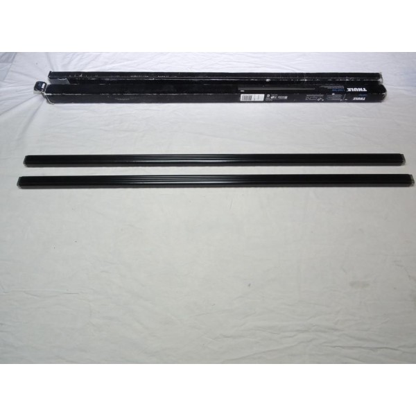 Lot 2 barres de toit acier (juste les barres) 108 CM centimetres de long Thule 760 