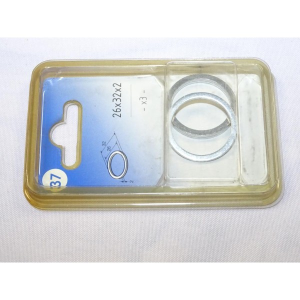 Blister 3 joints bouchon de vidange dimension 26x32x2 Norauto N°37 913614 