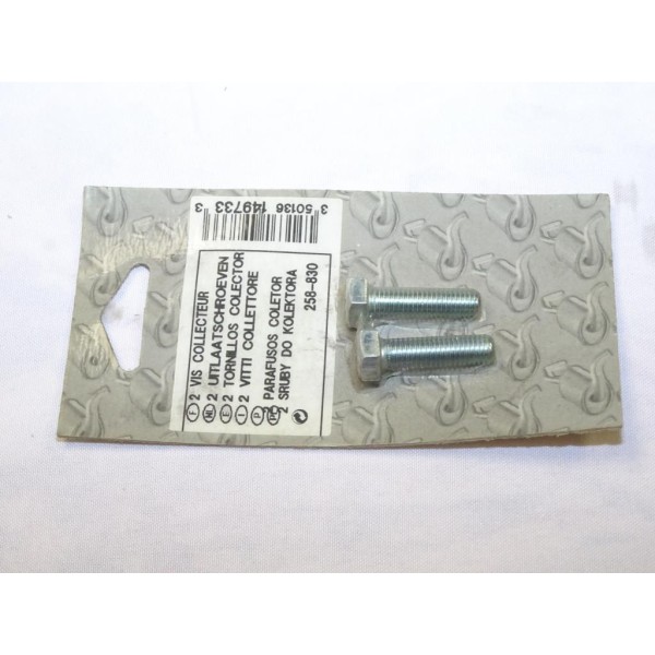 Lot 2 vis boulon fixation echappement silencieux collecteur tuyau 30mm Bosal 258830 pour divers véhicules fiat alfa romeo lancia