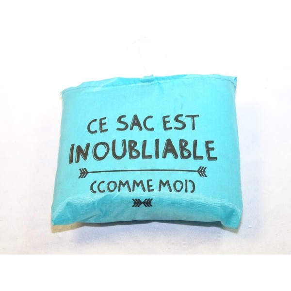 Sac de courses bleu pliable Zigoh 2170227 3700619608228 Ce sac est inoubliable comme moi 