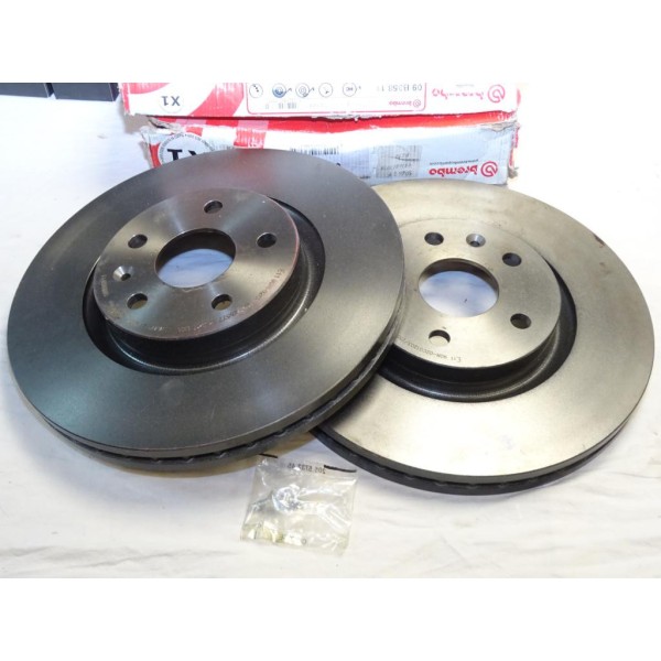Paire disques de frein avant ventilé 337mm diametre Brembo 09B35811 pour opel insignia A saab 95 9-5 