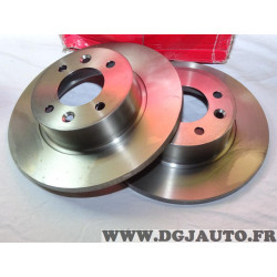 Paire disques de frein plein arriere 256mm diametre Brembo 08564620 pour renault 18 25 R18 R25 espace 1 2 I II fuego