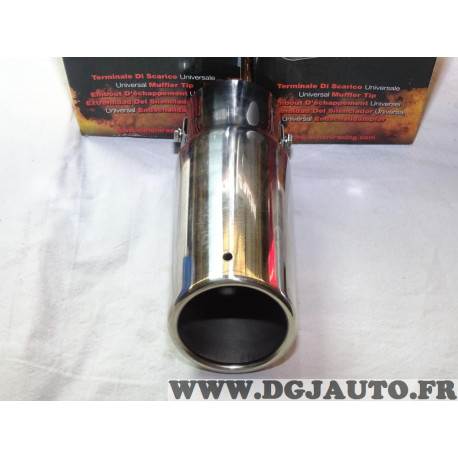 Sortie embout silencieux echappement inox ronde Simoni racing TRX/01 universel adaptable 
