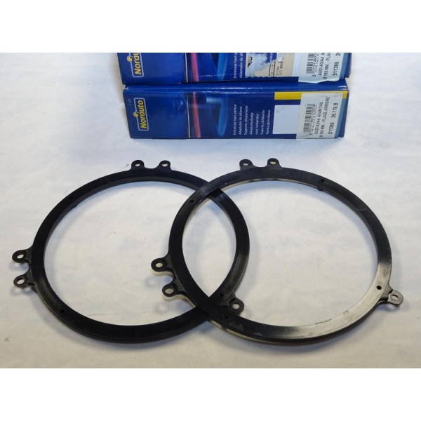 Paire supports fixation enceinte haut parleur 165mm plage arriere Norauto 26.119.B 511369 pour audi A3 A4 A6 