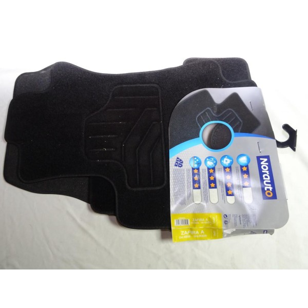 Ensemble 4 tapis de sol sur mesure avant et arriere Norauto 2195655 pour opel zafira A de 1999 à 2005 