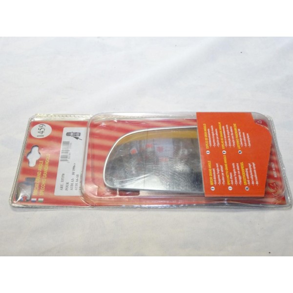Vitre miroir glace retroviseur grand angle avant gauche MAD N°1459 537370 pour audi A3 A4 A6 de 1994 à 1999 