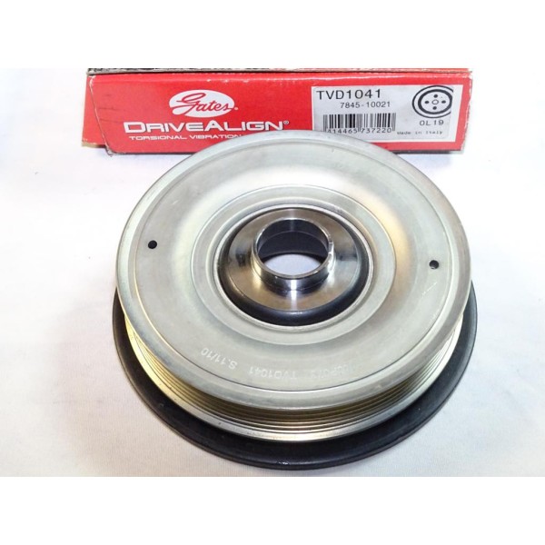 Poulie damper vilebrequin Gates TVD1041 7845-10021 pour renault avantime espace 3 III laguna 2 II master 2 II trafic 2 II velsat