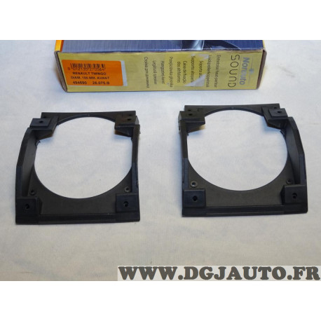 Paire supports fixation enceinte haut parleur avant 100mm Norauto 26.075.B 494690 pour renault twingo 