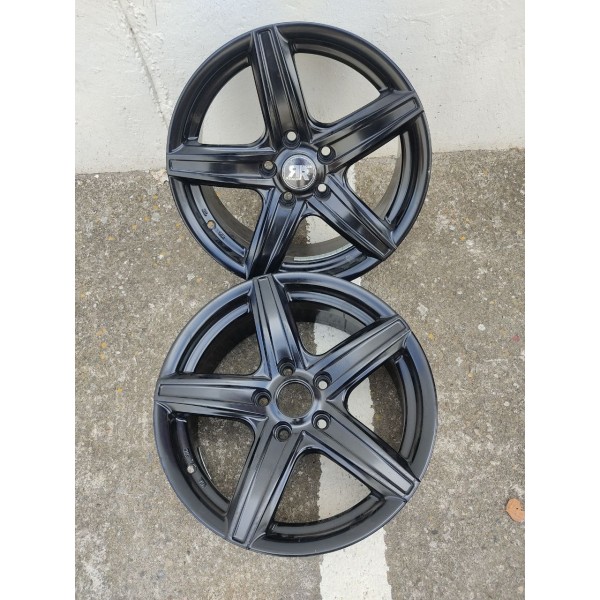 Lot 2 jantes alliage (modele exposition 1 seul bouchon central) 7x16 ET35 5x110 16" 16 pouces Racer Racer pour fiat 500X 