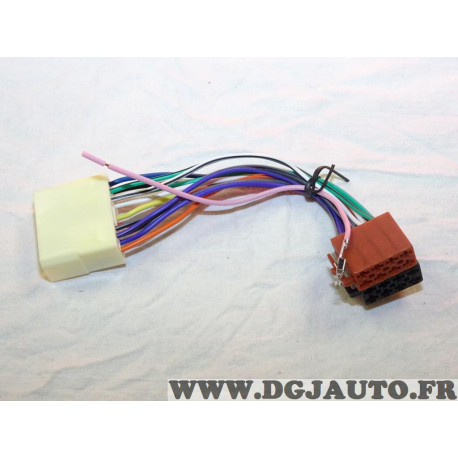 Faisceau branchement cable poste radio autoradio Norauto N°9 pour hyundai tous modeles partir de 07/98 sauf atos et sonata 