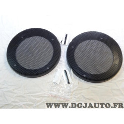 Paire grilles haut parleur enceinte 130mm diametre Norauto 33.72 adaptable 