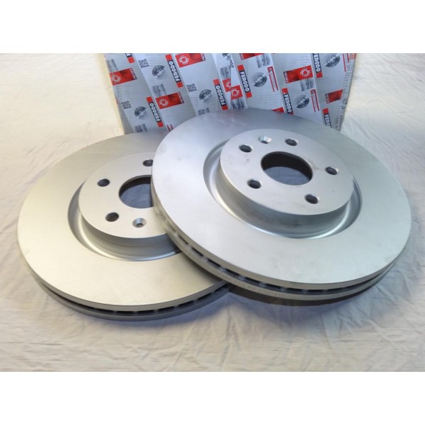 Paire disques de frein avant ventilé 337mm diametre Ferodo DDF1723C pour opel insignia dont tourer 