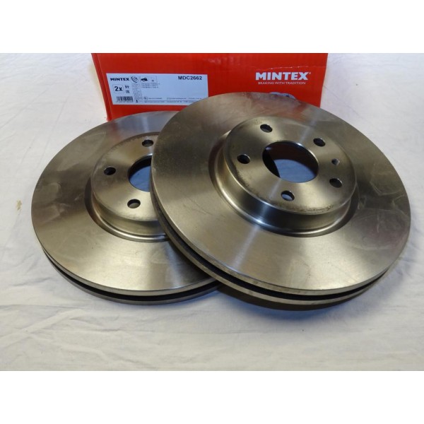 Paire disques de frein avant ventilé 300mm diametre Mintex MDC2662 pour ford mondeo 5 V CD CE CF 