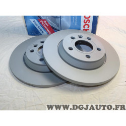 Paire disques de frein arriere plein 293.6mm diametre Bosch 0986478569 BD491 pour ford galaxy seat alhambra volkswagen sharan