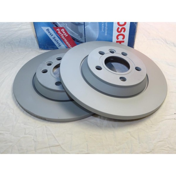 Paire disques de frein arriere plein 293.6mm diametre Bosch 0986478569 BD491 pour ford galaxy seat alhambra volkswagen sharan 