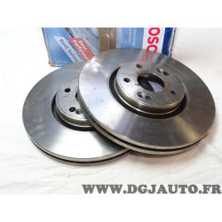 Paire disques de frein avant ventilé 308mm diametre Bosch 0986479199 BD1068 pour renault laguna 2 II espace 4 IV 